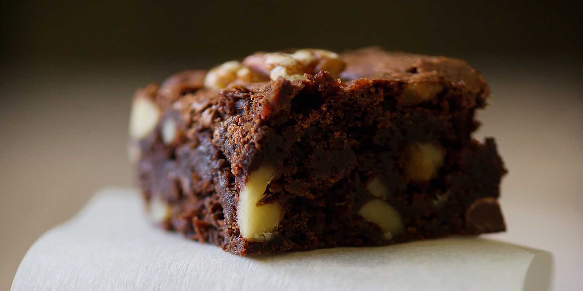 Tawny Cherry and Walnut Brownies