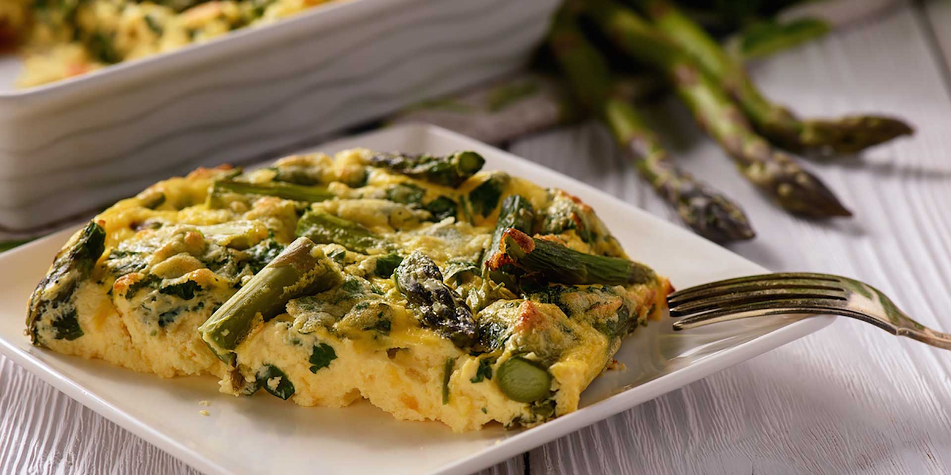 Asparagus and Bok Choy Frittata