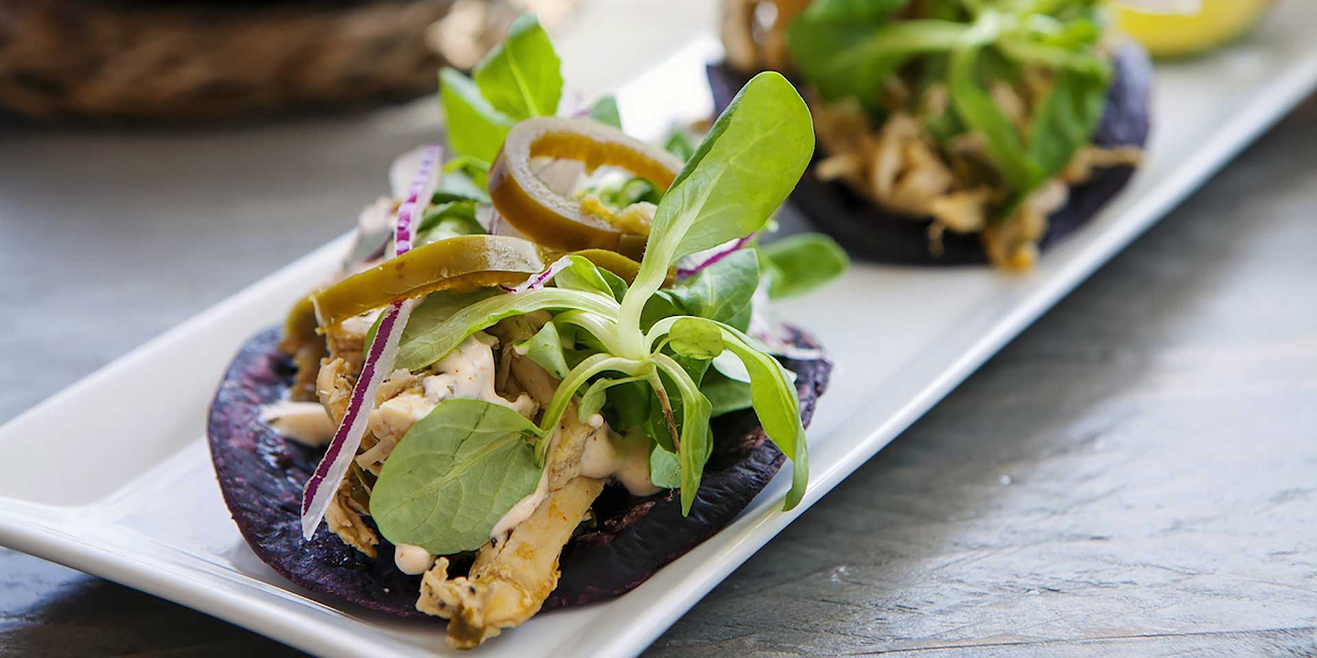 Barbecued Chicken Tortillas with Chipotle Cream